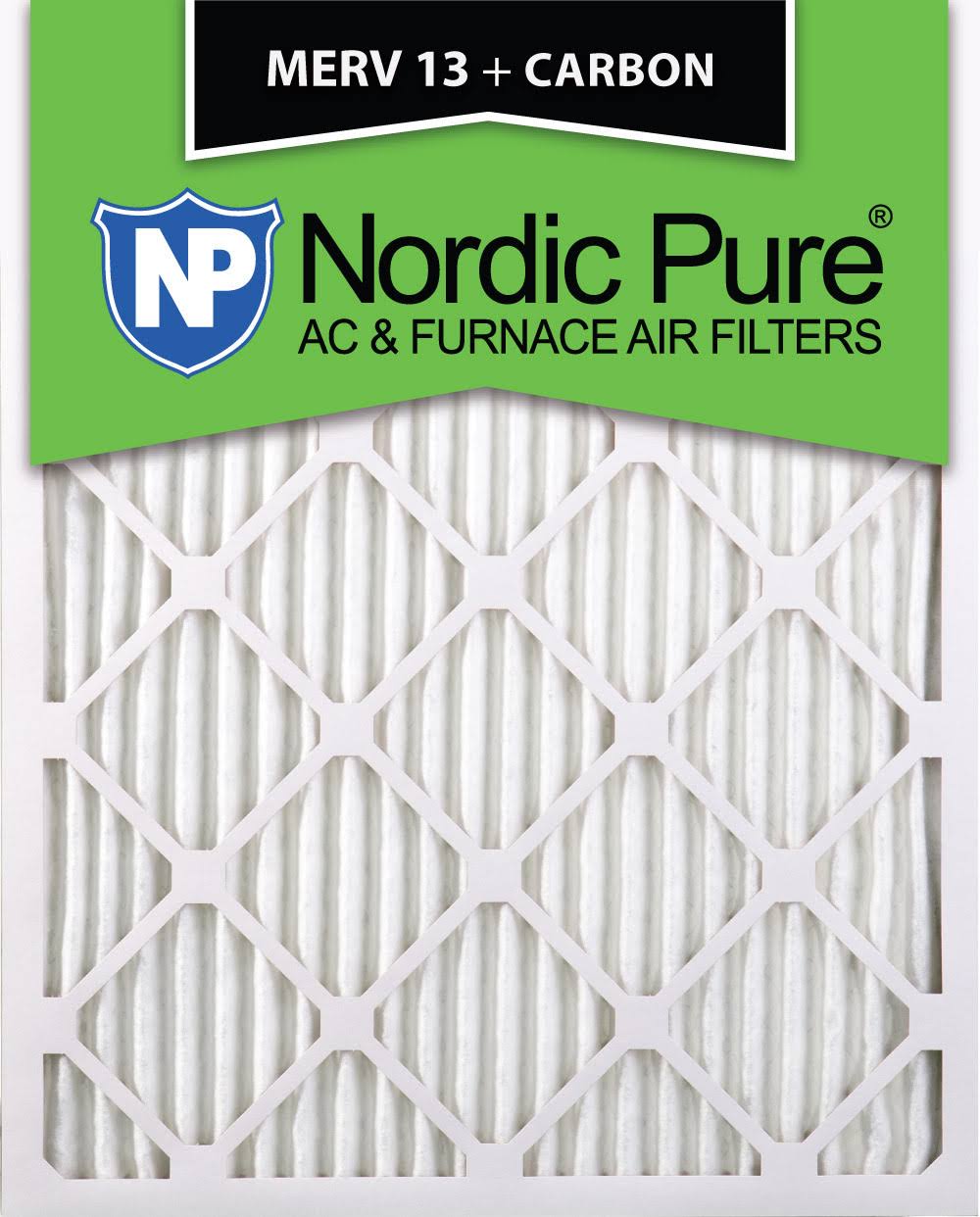 MERV 13 Carbon AC Furnace Air Filters Qty 12 Q783528