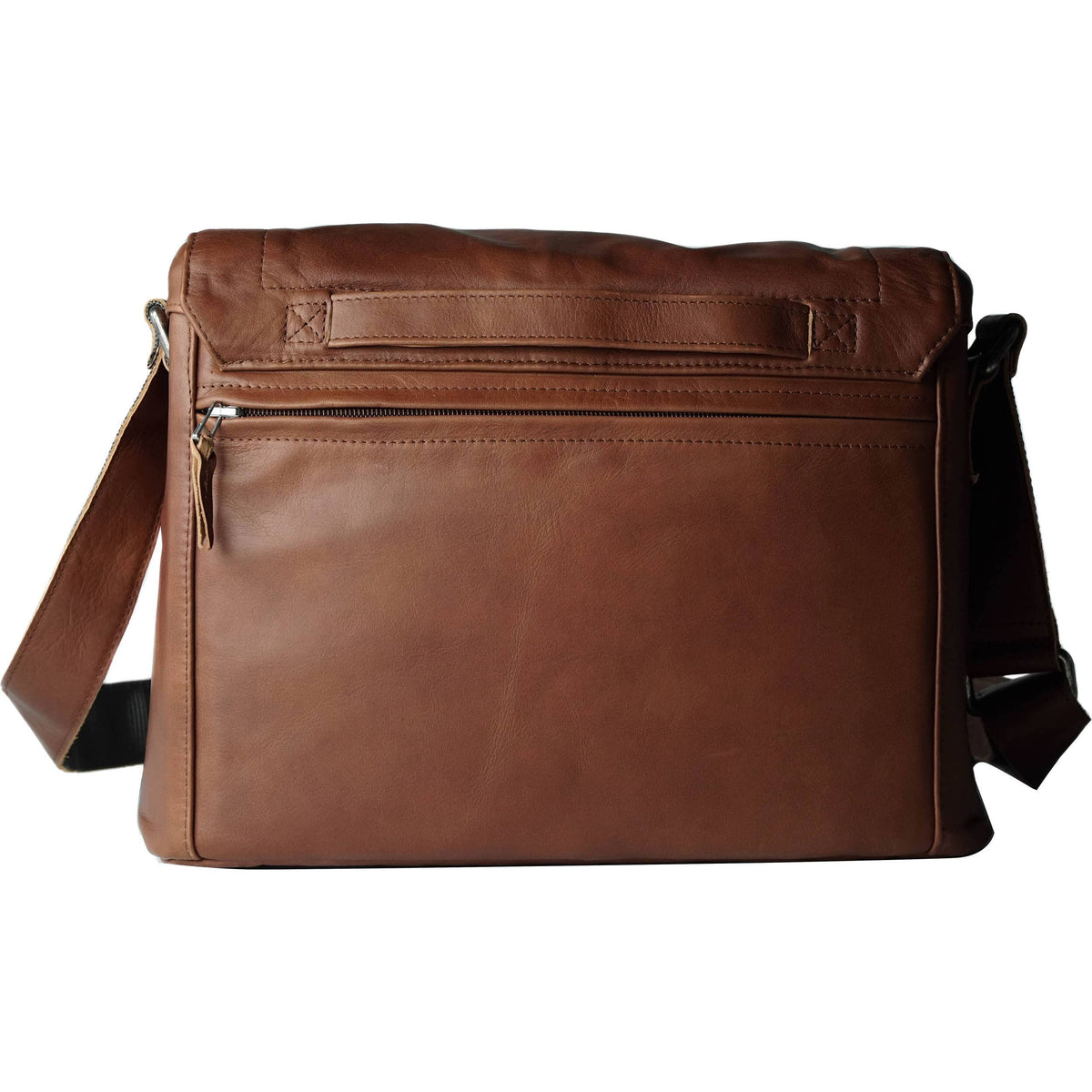 Medium Light Brown Leather Camera Bag B1859