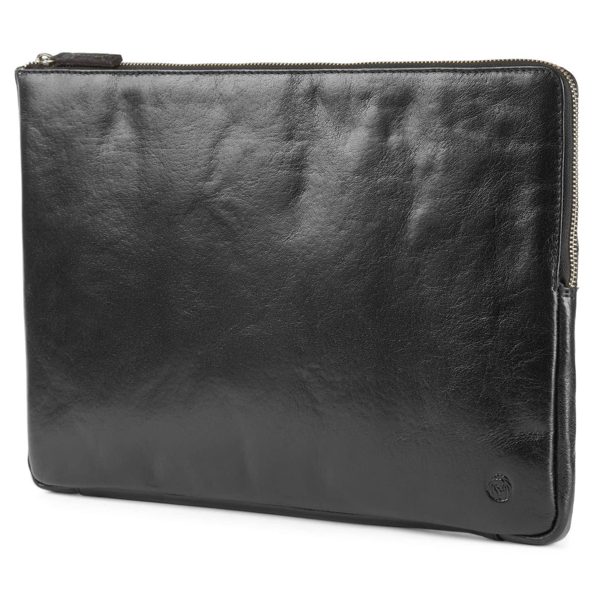 Black Small Leather Laptop Sleeve J717879