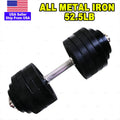 Adjustable Dumbbell Single Unit Black Plated Cast Iron Q48070