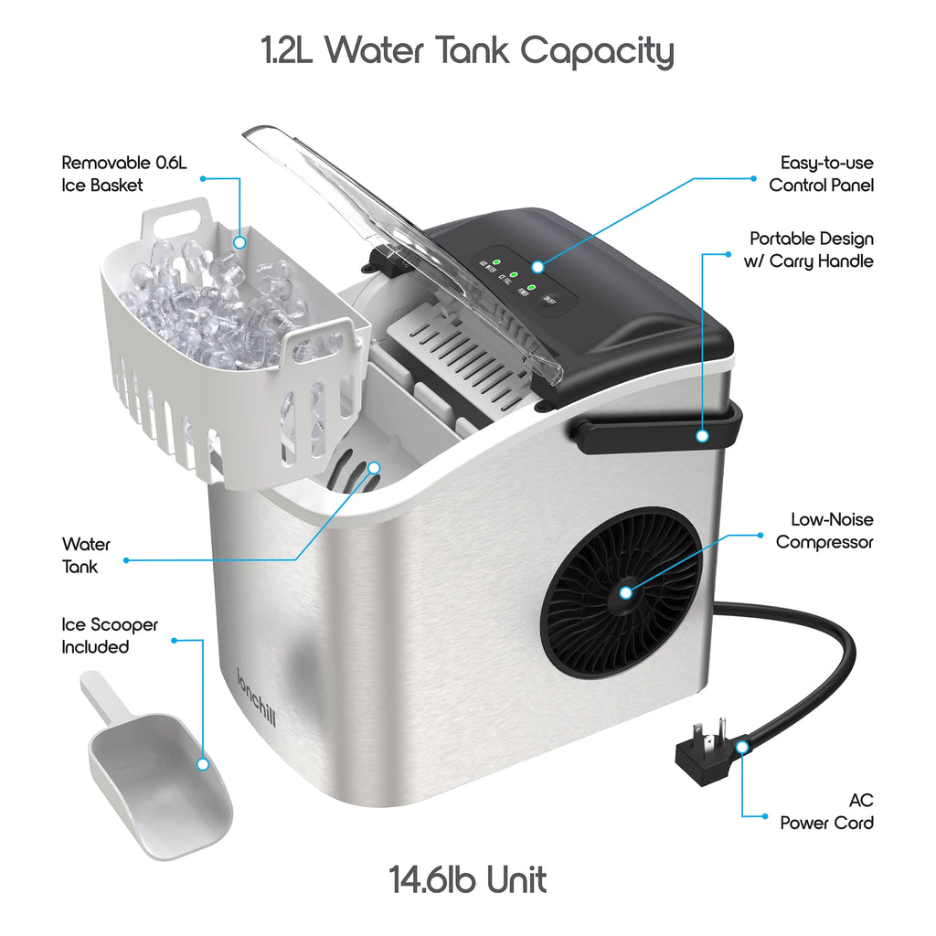 Portable Countertop Bullet Ice Maker I807