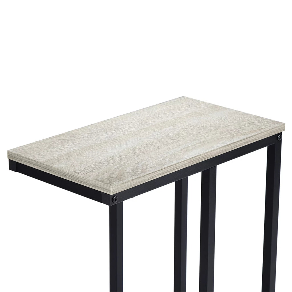 Coffee Table, Iron Sofa Accent Table Wood Grain K7892