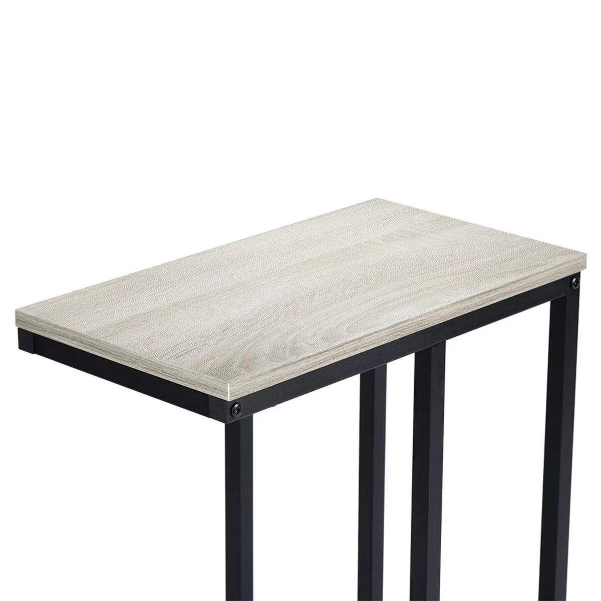 Coffee Table, Iron Sofa Accent Table Wood Grain K7892