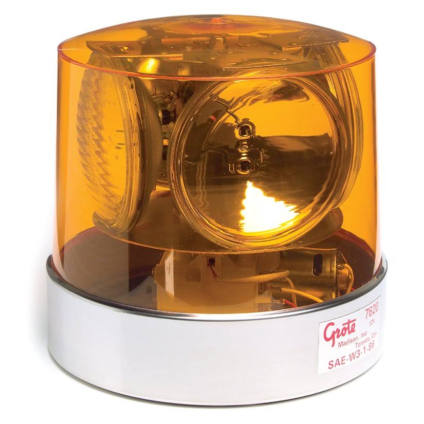 Compact Four Sealed Beam Roto Beacon Yellow M502713