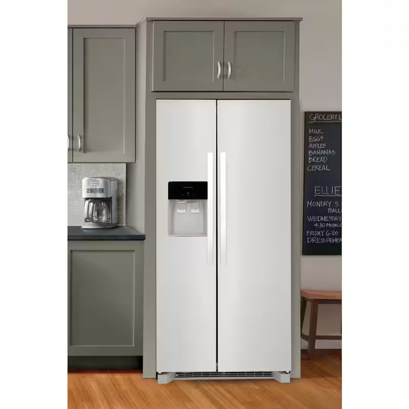 22.3 cu. ft. Side by Side Refrigerator in White G64565