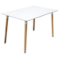 White Solid Wood Dining Table V187