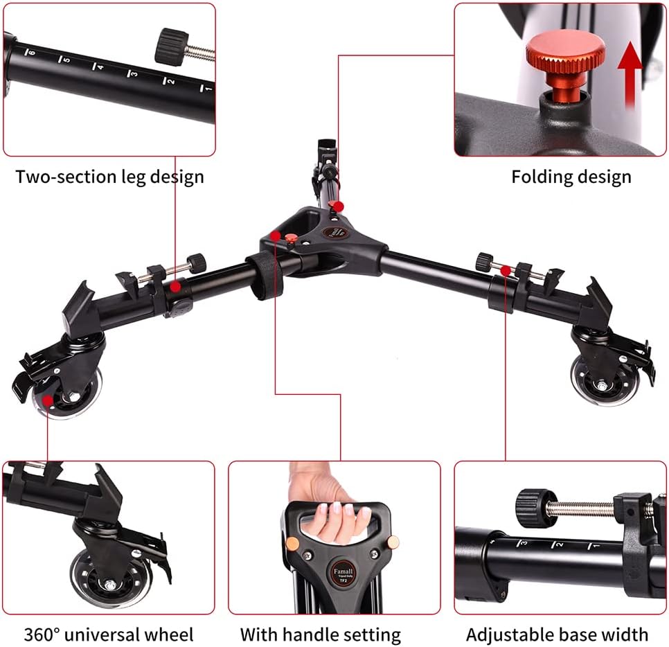 Heavy Duty Tripod Dolly with Wheels U415063