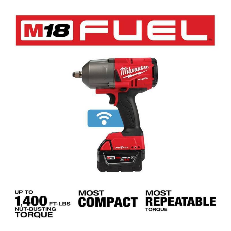 18V Brushless Cordless 1/2 in. Impact Wrench with Friction Ring and Impact Socket Set V6335