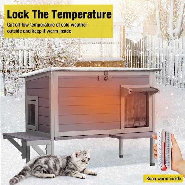 Insulated Outdoor Cat House J346