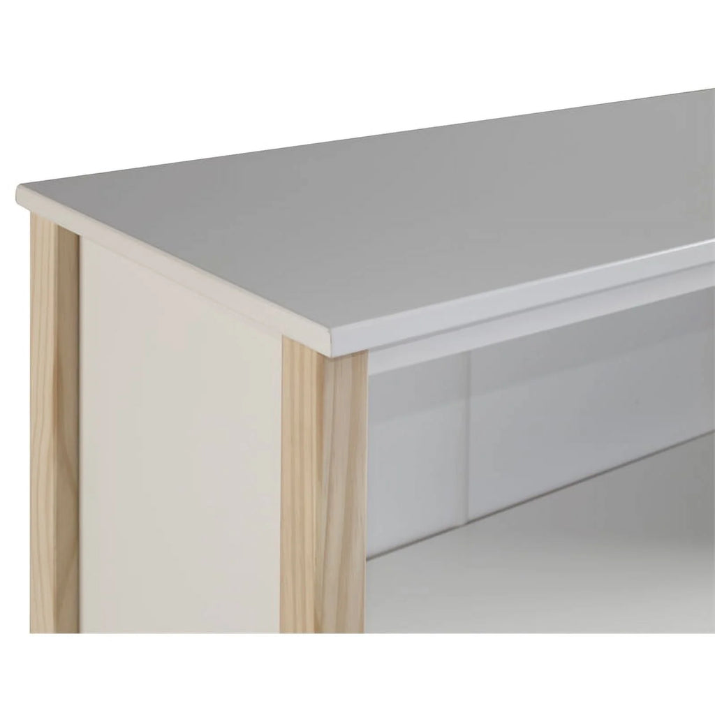 Wood Youth Bookcase in Natural and White F872033