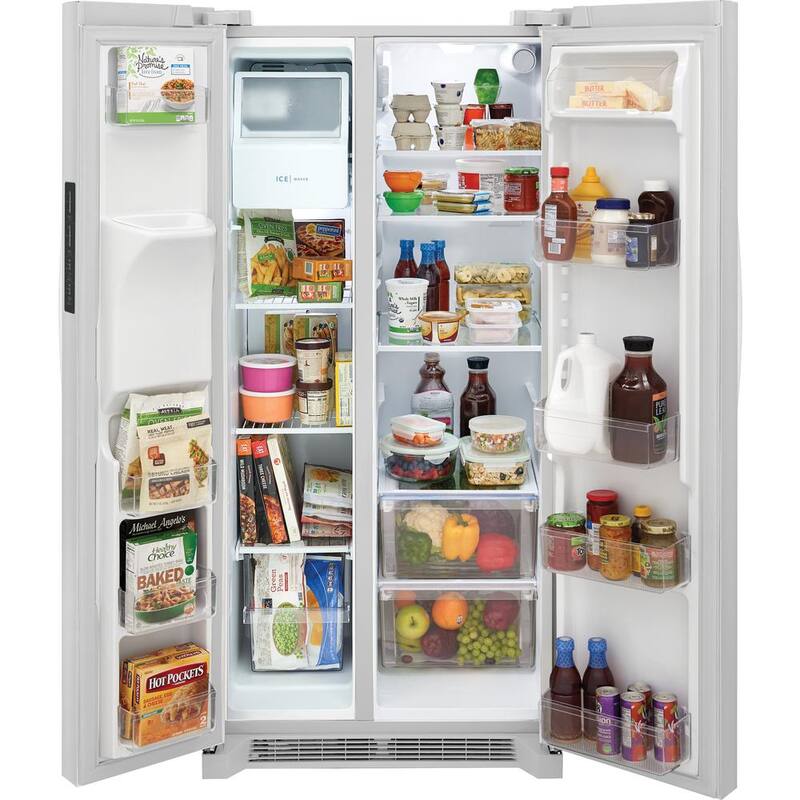 22.3 cu. ft. Side by Side Refrigerator in White G64565
