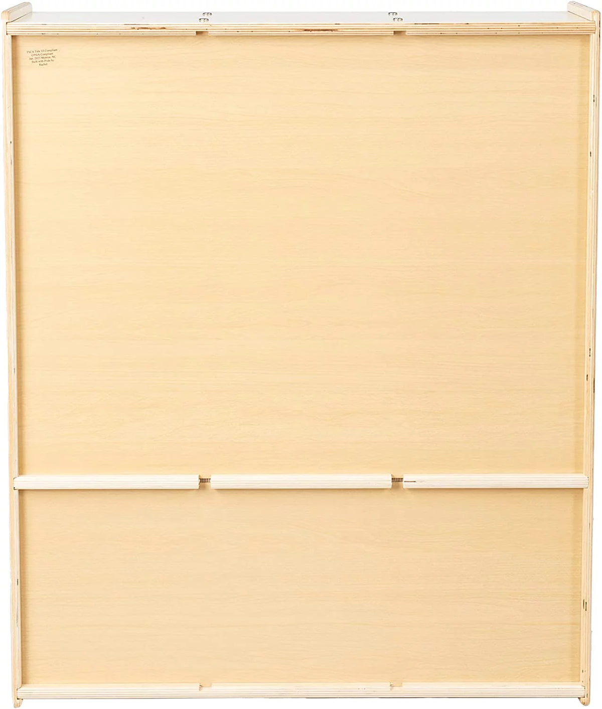 Wooden 3-Section Coat Locker Cubby Rack N892636