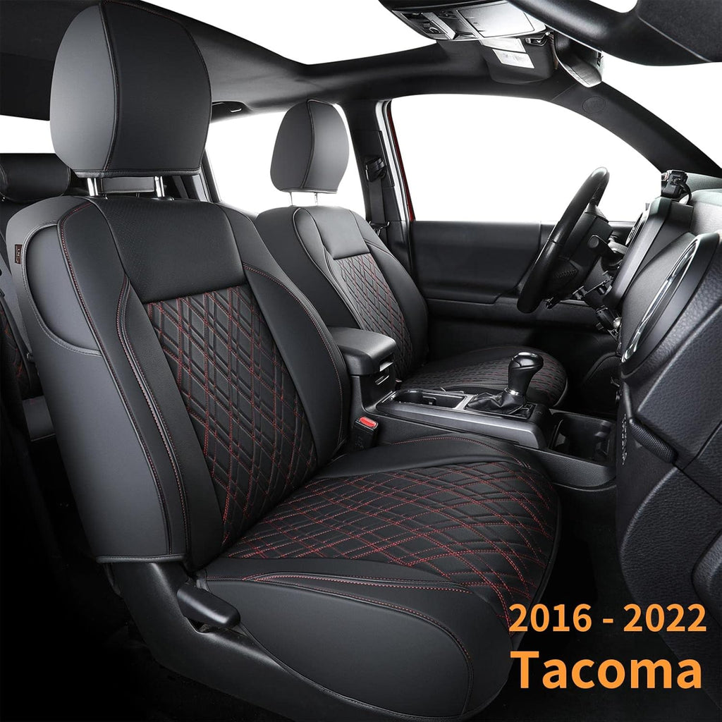 Tacoma Seat Covers Water Proof Faux Leather Full Set Black G9530