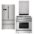 36 Propane Dual Fuel Range, Dishwasher, Refrigerator N35362