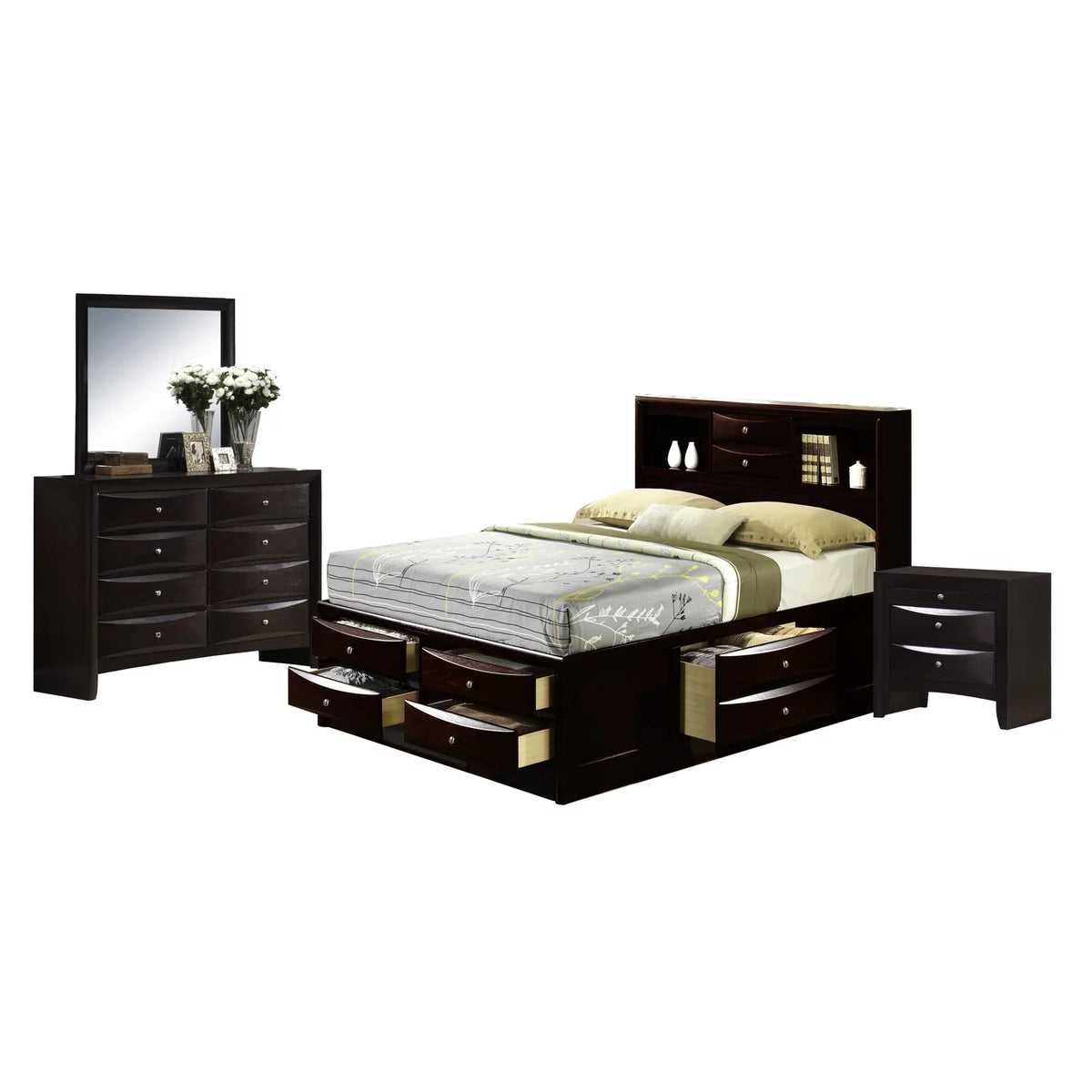 Mahogany King Storage Bedroom Set O50954