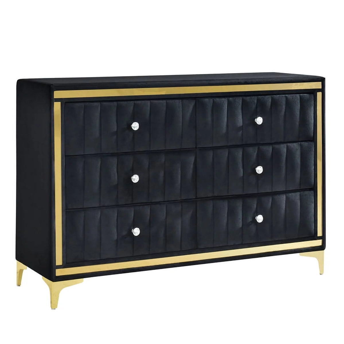 Black Velvet 6 Drawer Dresser W48377