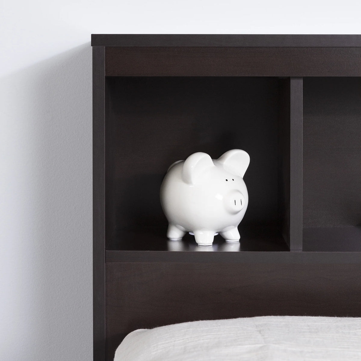 Twin 3-Drawer Storage Bed with Bookcase Headboard H3240