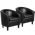 Black Faux Leather Accent Chair K59189