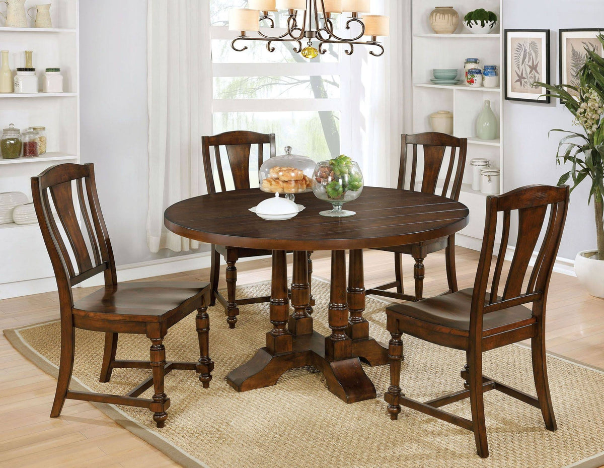 Brown Cherry Set of 2 Side Chair E66834