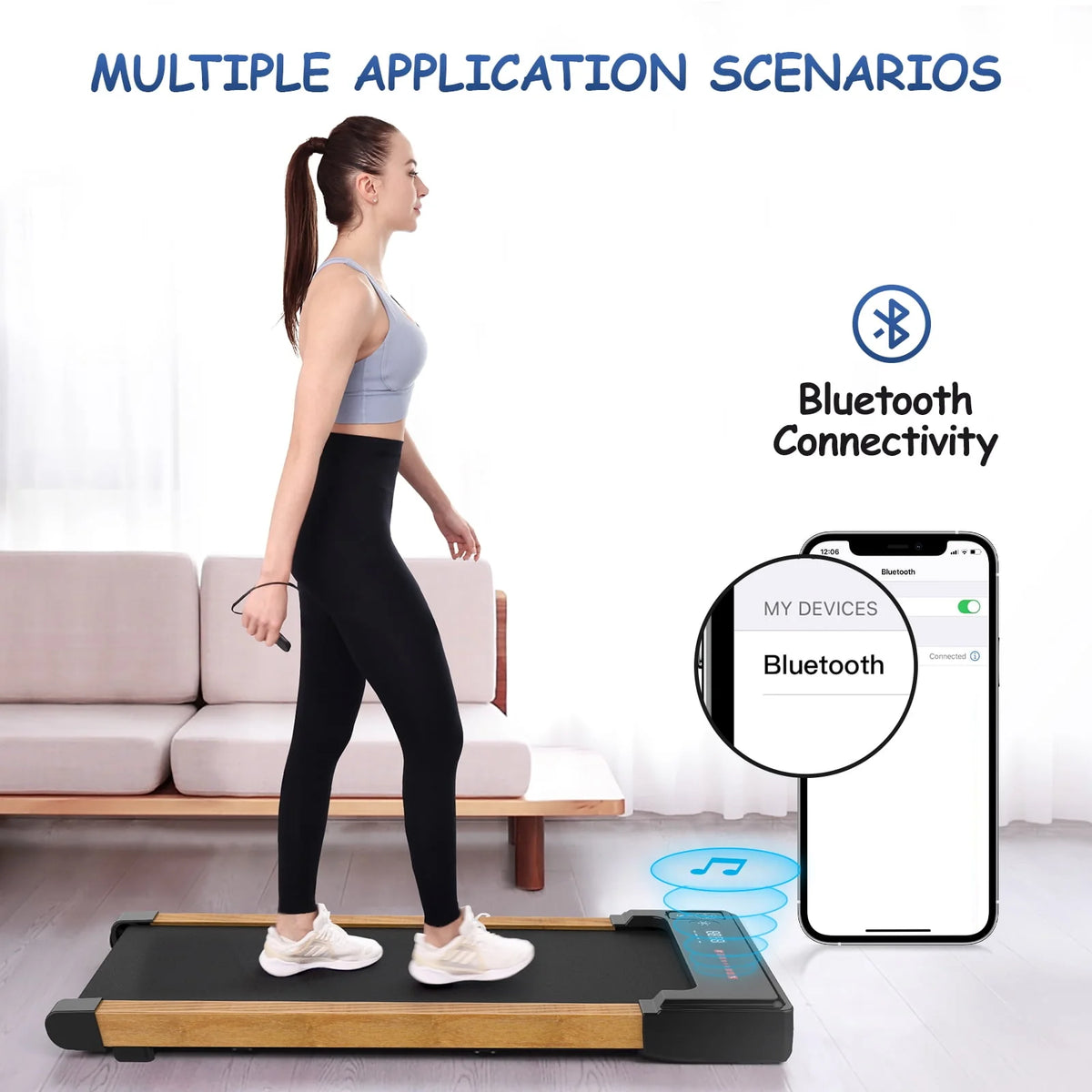Wood 2.25HP Portable Mini Treadmill A206