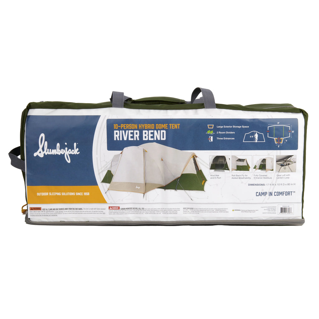 10-Person 3-Room Hybrid Dome Tent A144