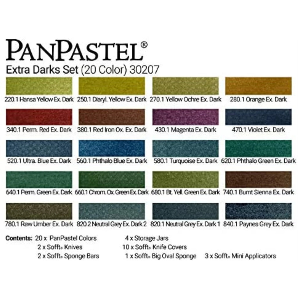 PanPastel Set 20-Colors Extra Dark Shades G4871