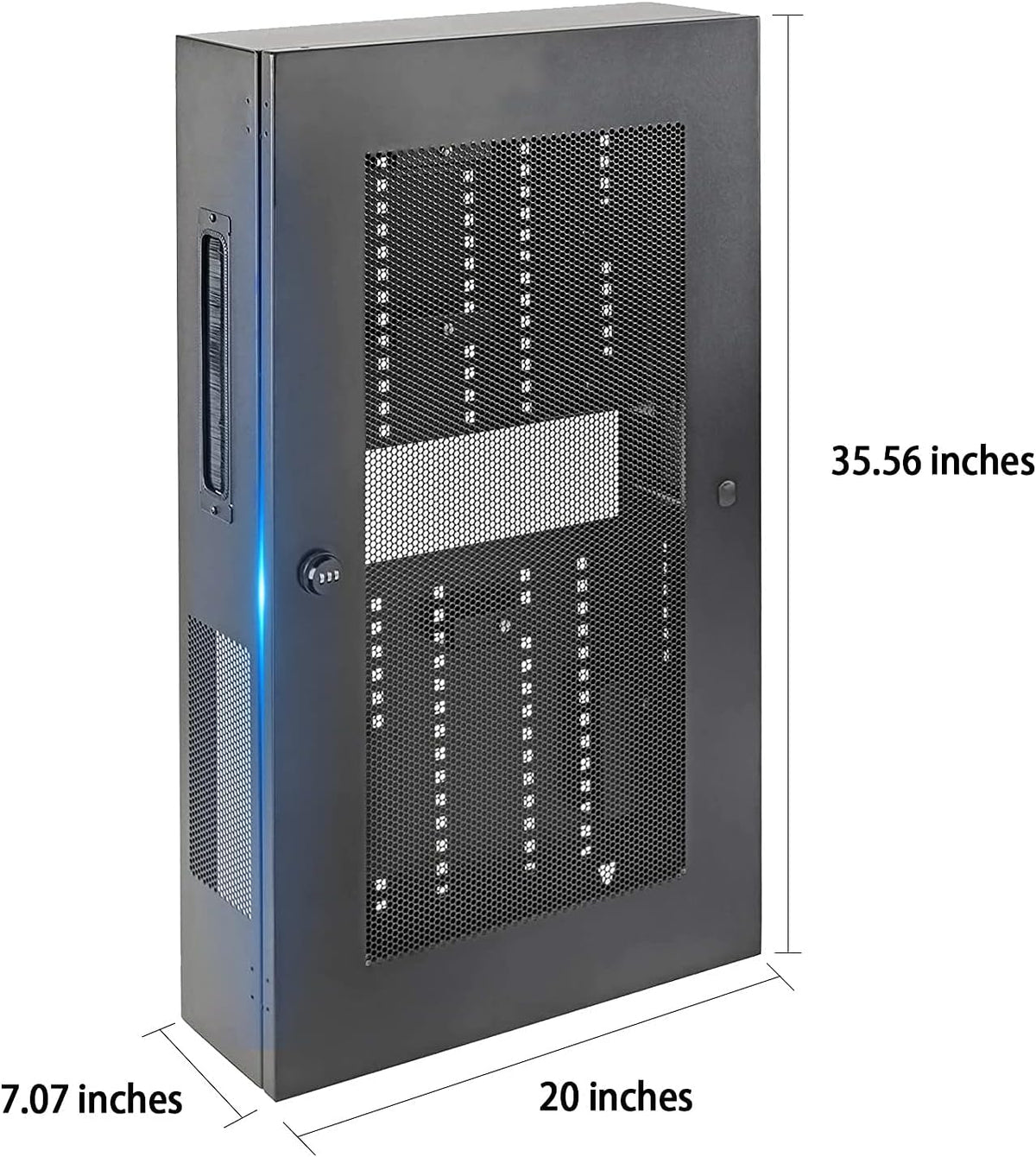 3U 19-inch Vertical Wall-Mounted Rack P3141