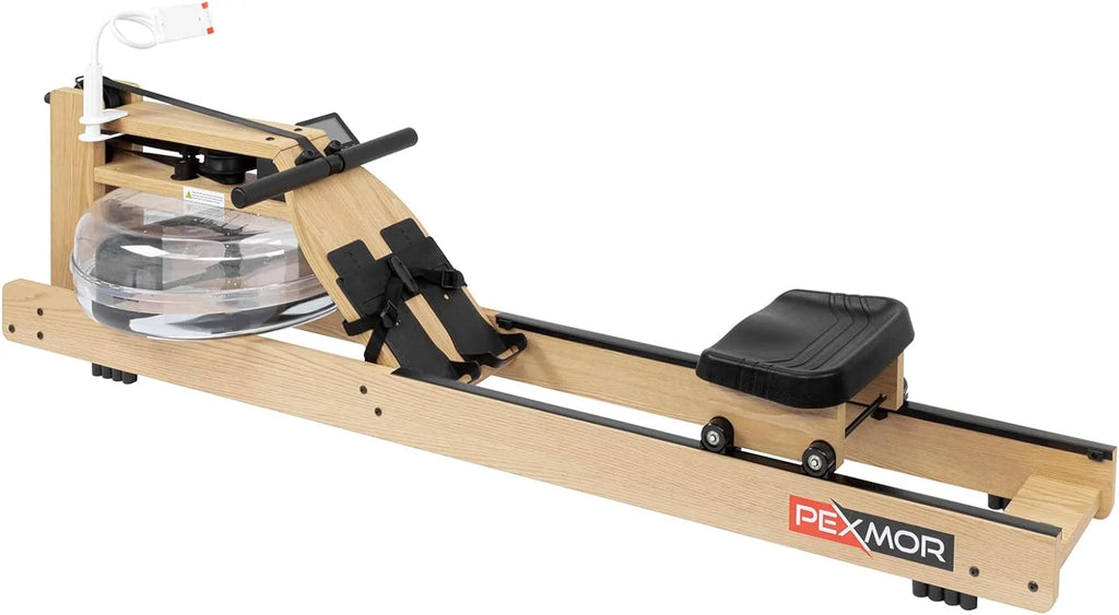Oak Wood Water Rowing Machine with LCD Monitor N865