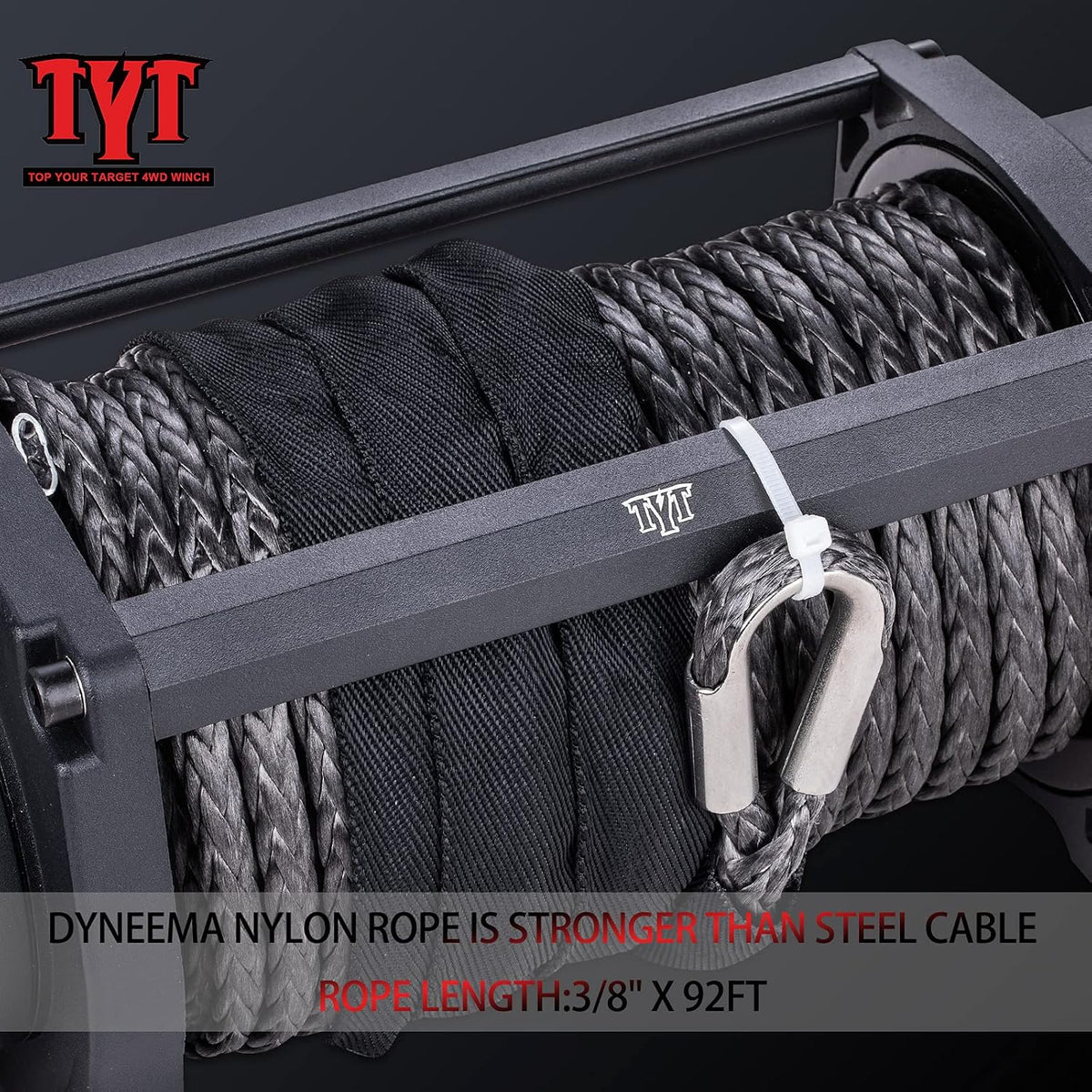13000 lb. Waterproof Electric Winch with Synthetic Rope P3653