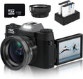 4K 48MP Digital Camera with Wide-Angle and Macro Lens C34416