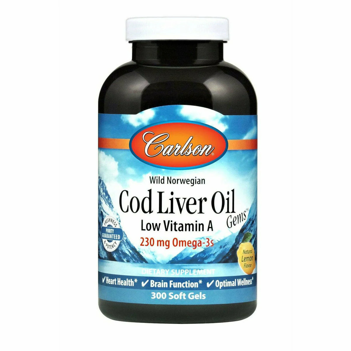 Cod Liver Oil 1000 mg 300 gels Q330915