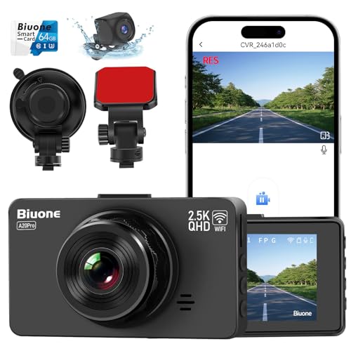 Dash Cam Front and Rear 1080P with 32G Card Night Vision J714