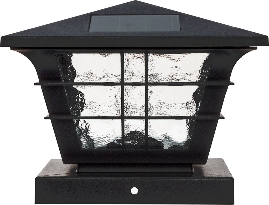 Black 12 Pack Solar Post Cap Light Z130