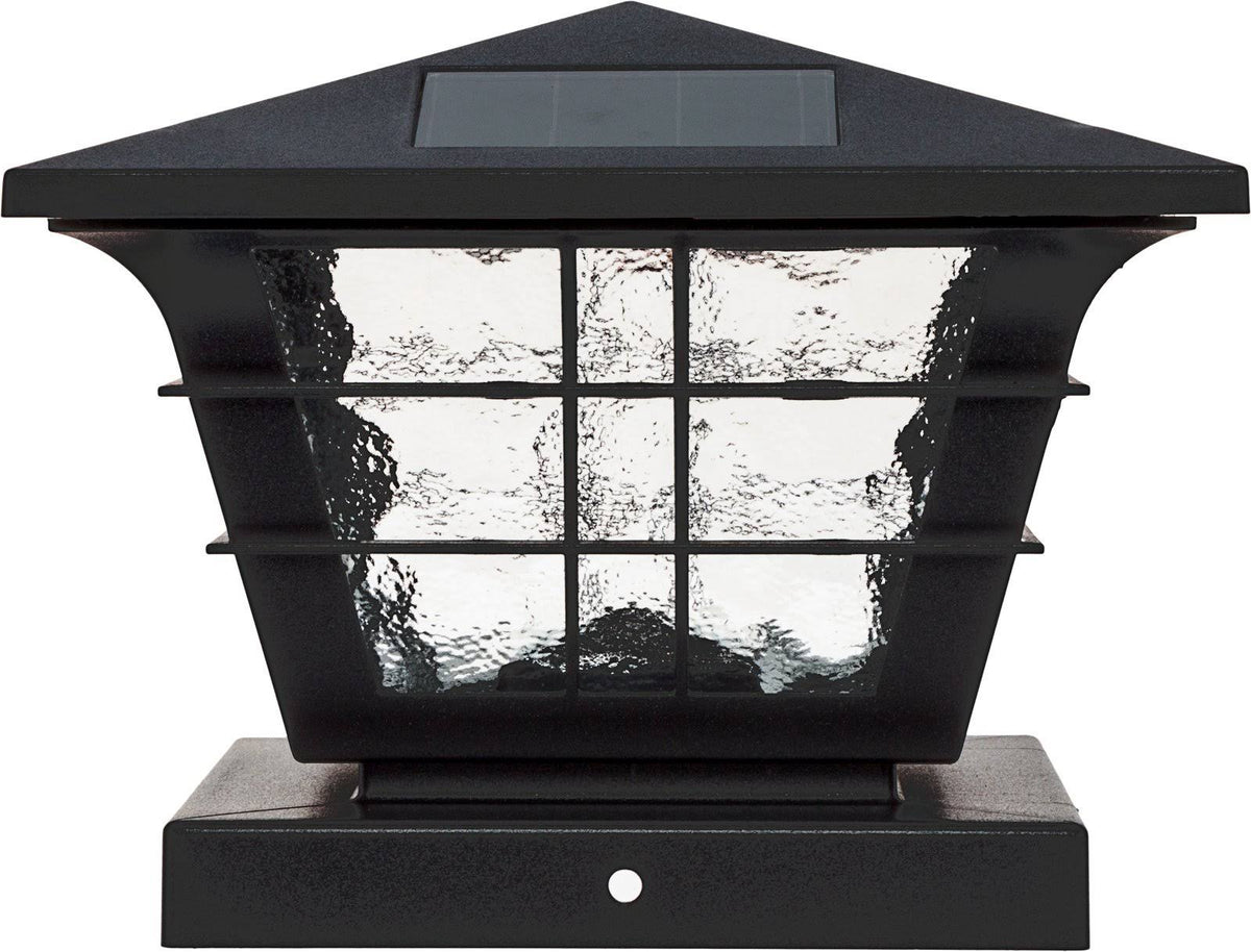 Black 12 Pack Solar Post Cap Light Z130