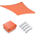 Rectangle Sun Sail Shade Canopy 20ftx23ft Orange P46721