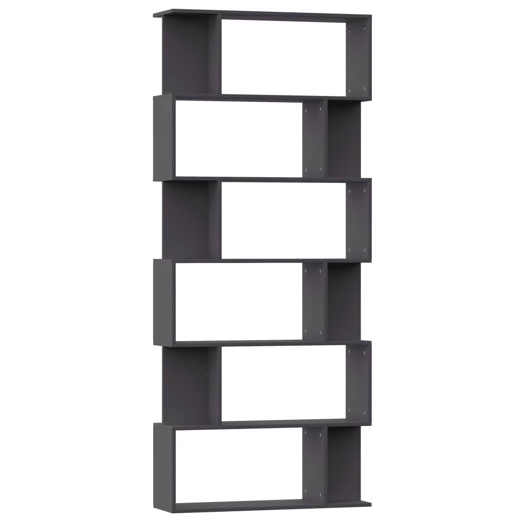 White and Sonoma Oak Chipboard Book Cabinet Room Divider Q6770