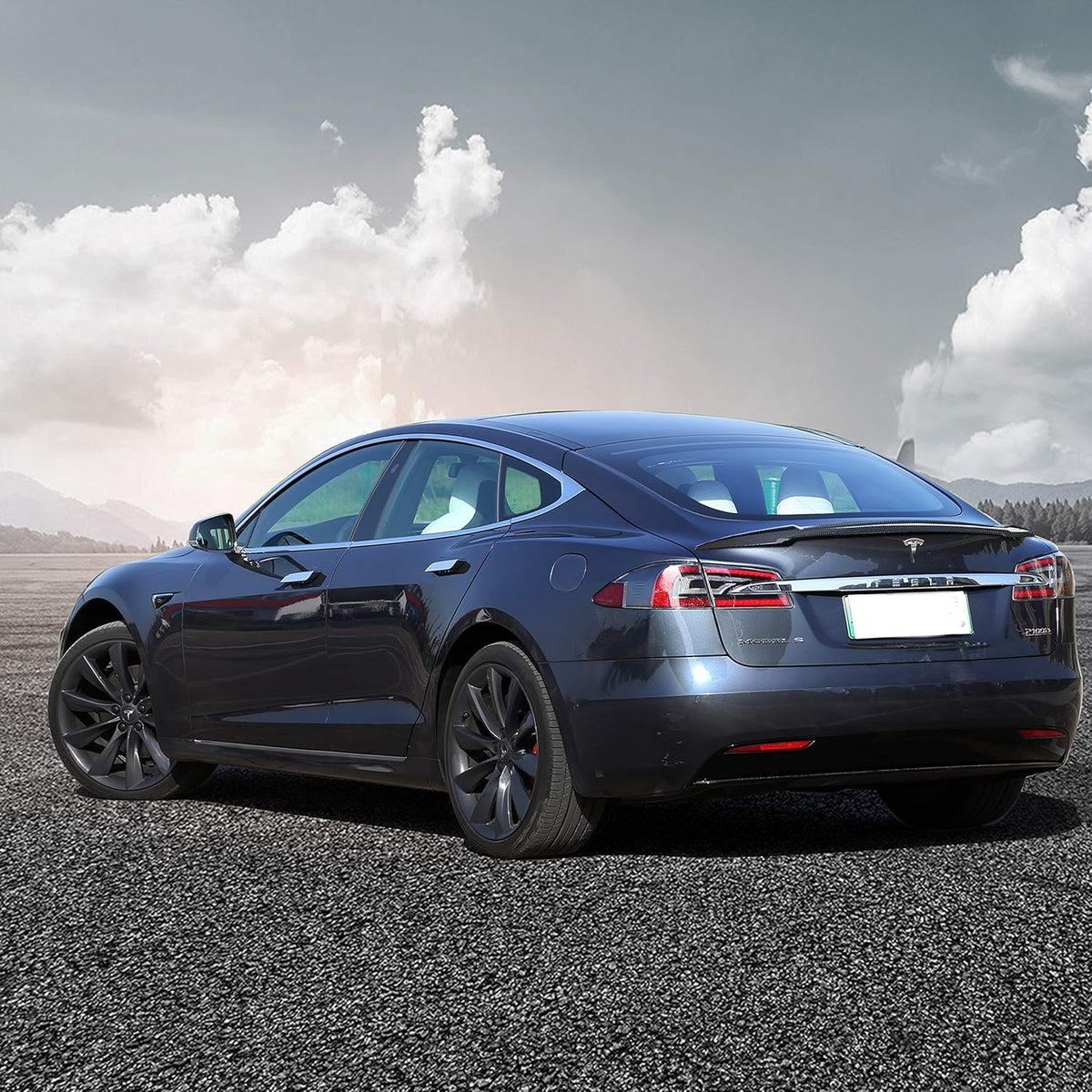 Carbon Fiber Trunk Lip Spoiler D7582