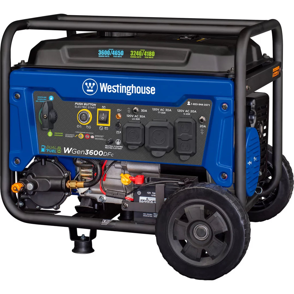 4650 Peak Watt Dual Fuel Portable Generator J149836