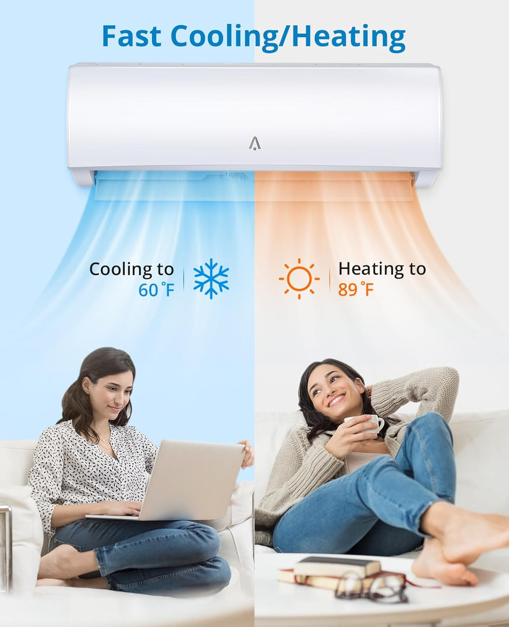 18,000 BTU Split Air Conditioner and Heating System T681