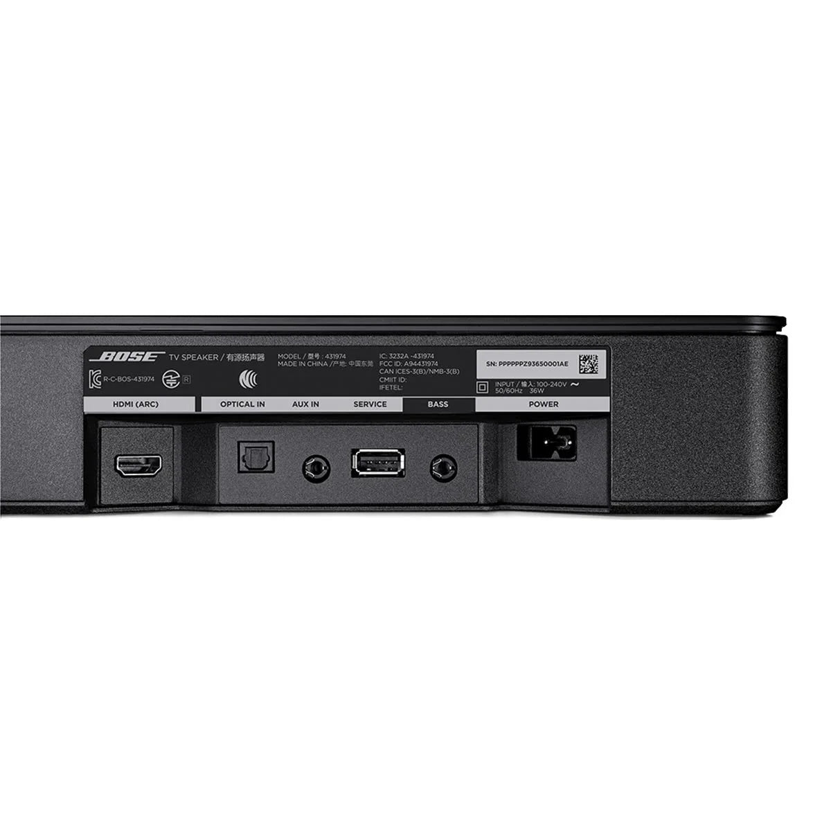 Black Wireless Bluetooth Soundbar V702