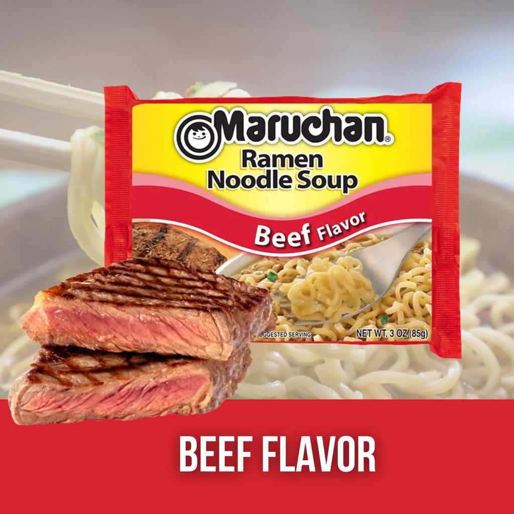 Instant Ramen Variety Pack 12 Packs 3oz Chicken Beef Chili Flavored Noodles V233060
