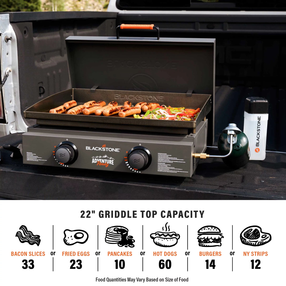 2-Burner 22 Propane Griddle with Hard Cover X570