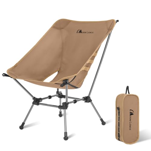 Portable Camping Chair 330Lbs Capacity Black J63863