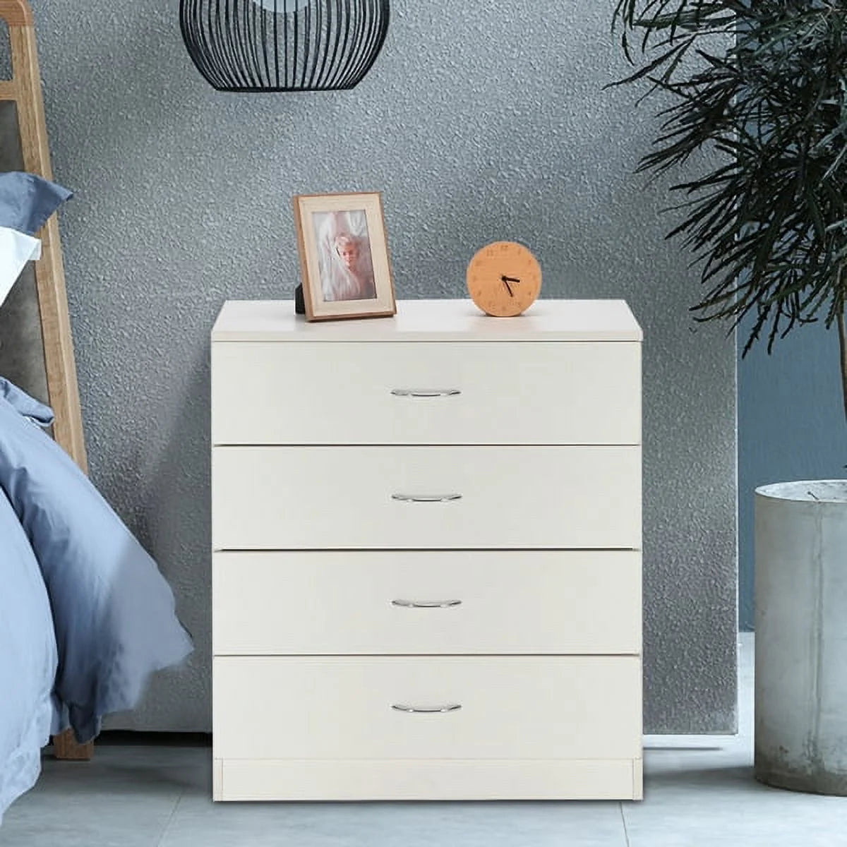 White 4 Drawer Dresser H87504