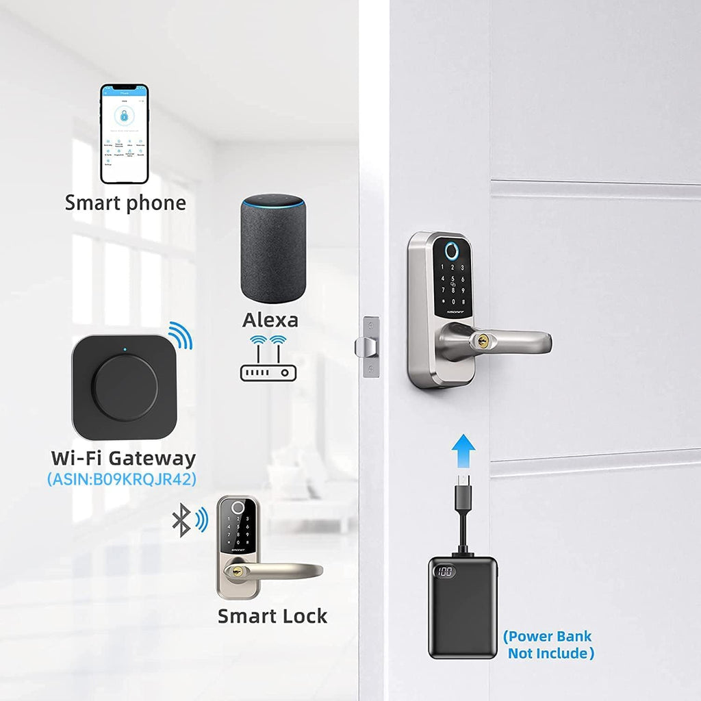 Fingerprint Door Lock with Keypad U79617