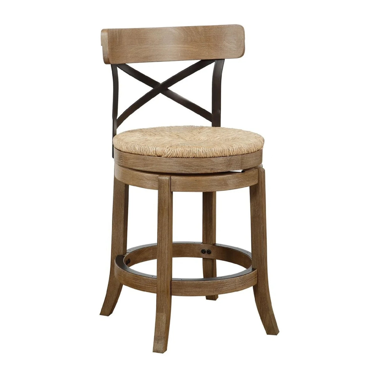 24 Inch Wood Swivel Counter Stool Z98014