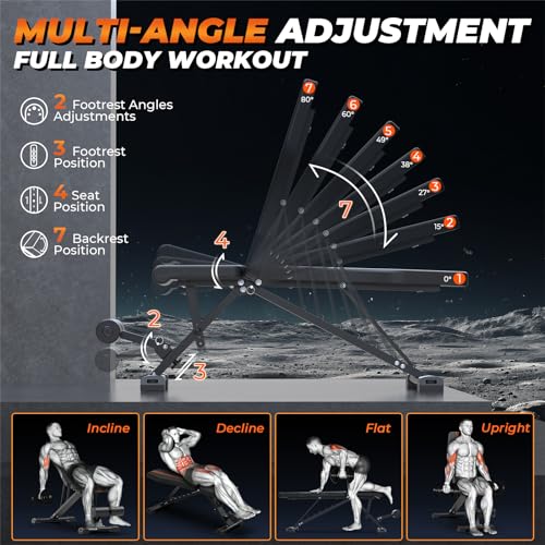 Adjustable Foldable Weight Bench R9259