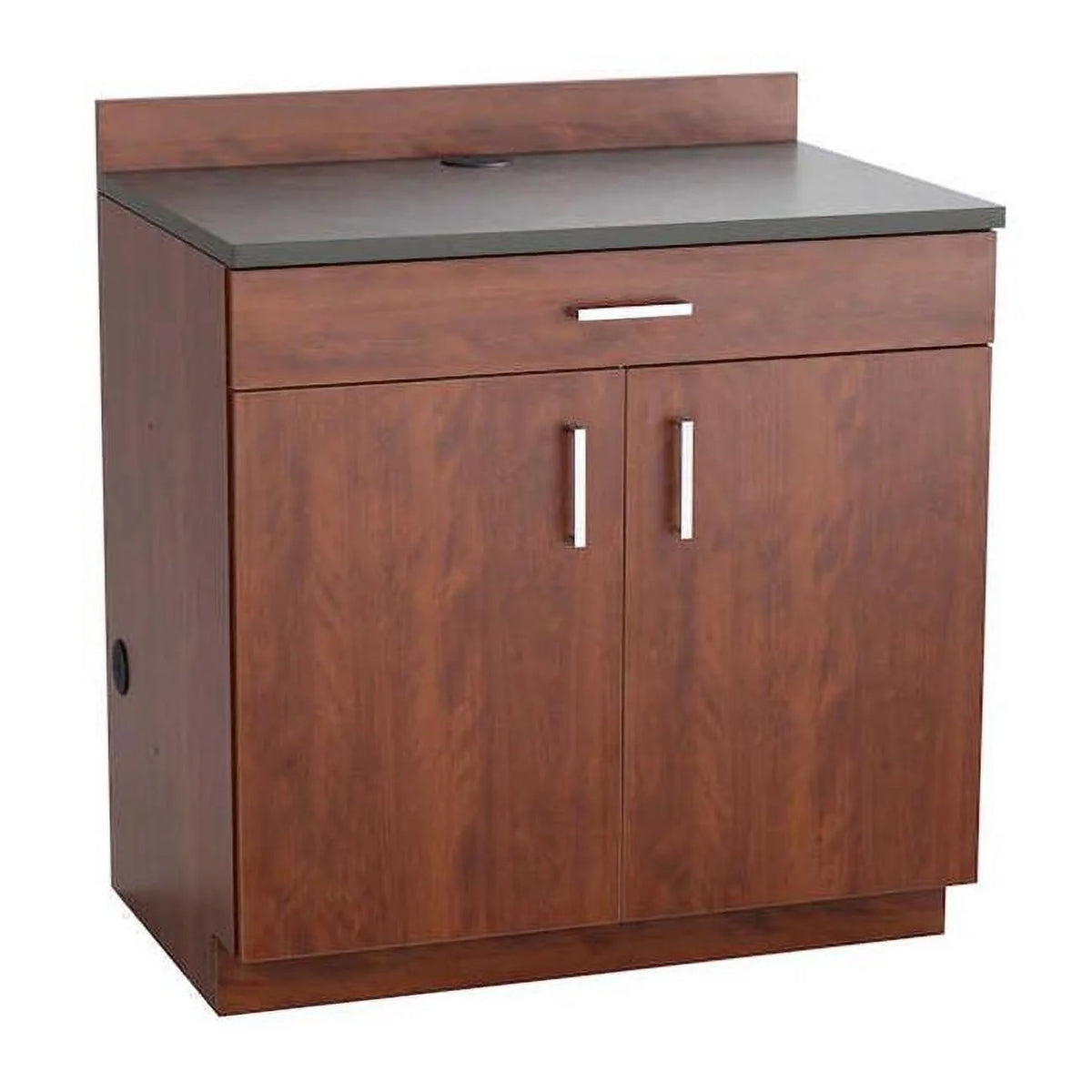 Hospitality Base Cabinet with One Drawer & Two Door Mahogany R12445