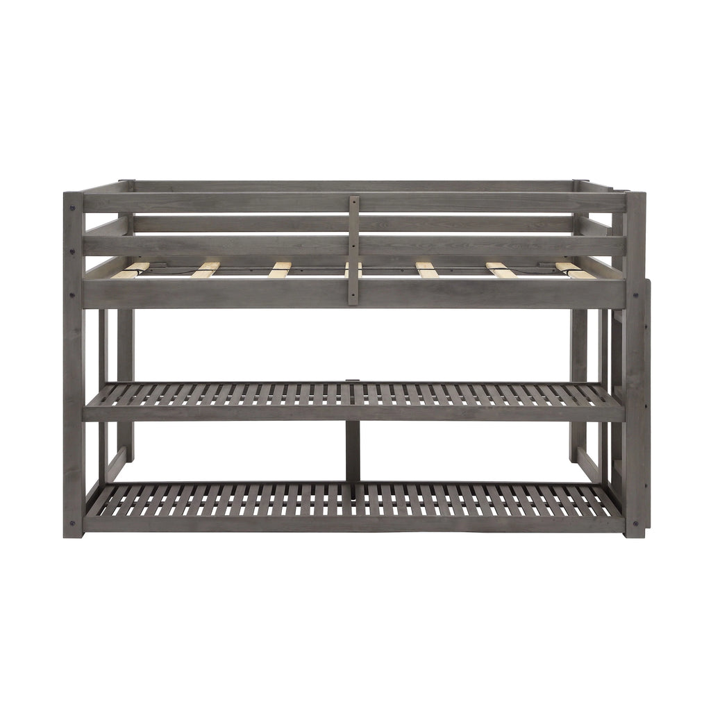 Black Twin Loft Storage Bed V57514