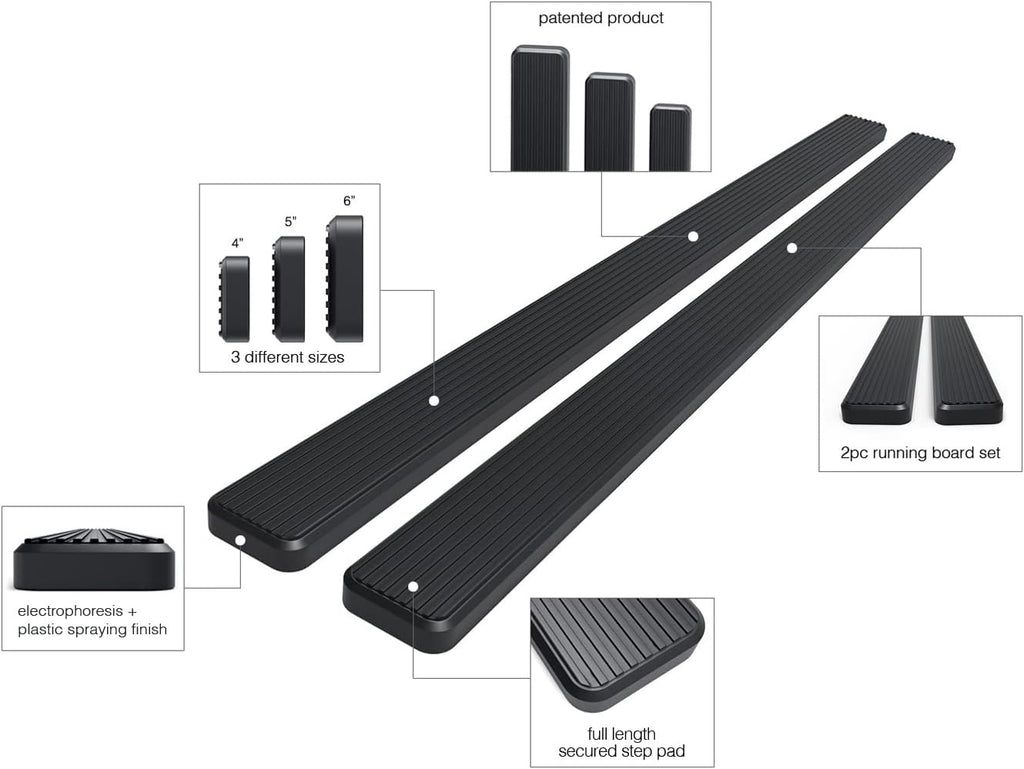 Black Running Boards H203